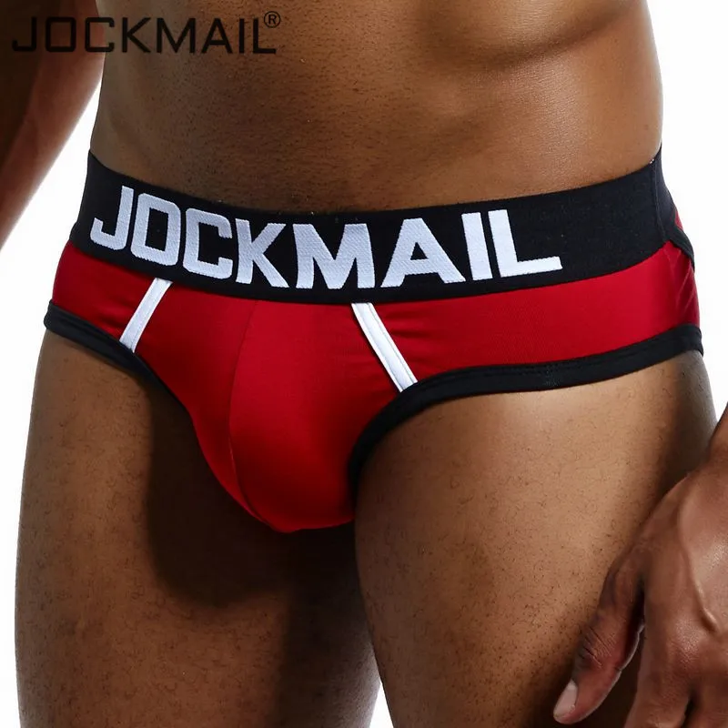 Мужские трусы джоки с открытой спиной JOCKMAIL Сексуальные Трусы стринги для геев