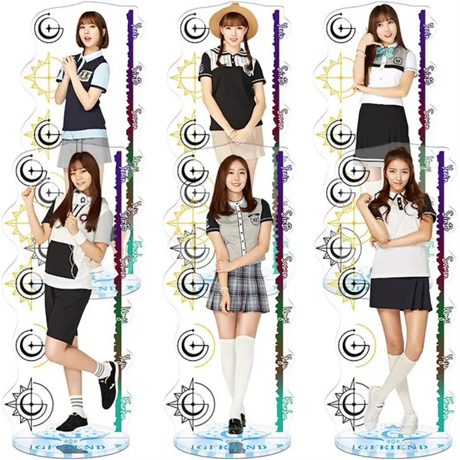 Kpop Gfriend членов 21 см Акриловая фигурка кукла Eun Ha Ye Rin стоящий стол Декор