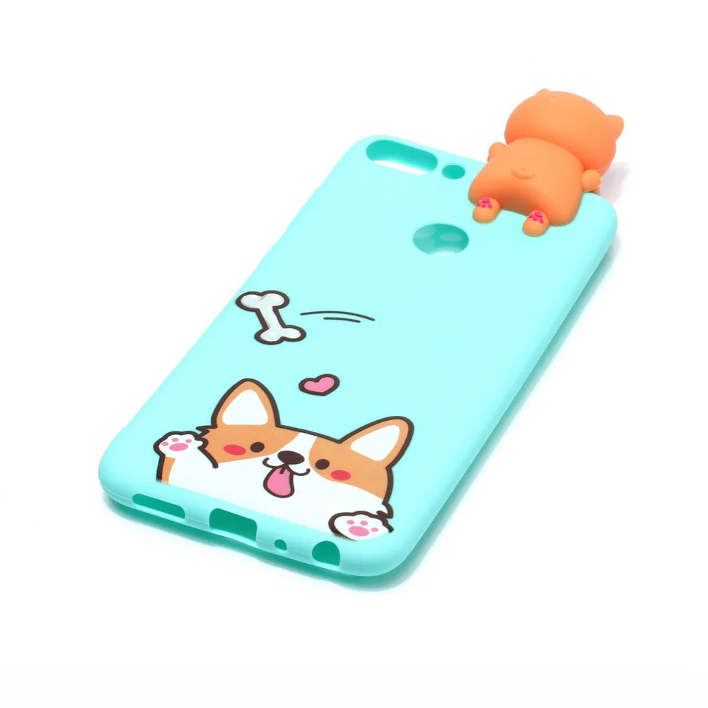 Силиконовый чехол для Apple iPhone X мягкий из ТПУ с 3D рисунком единорога медведя кота