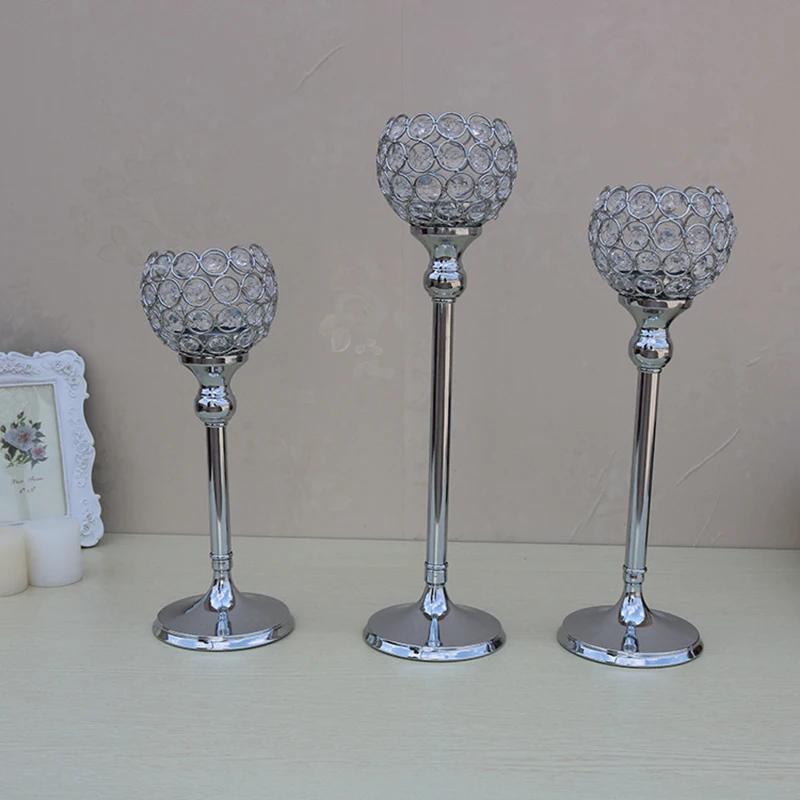 Металлический Подсвечник в виде арахиса серебристый 30 см 35 40 см| |