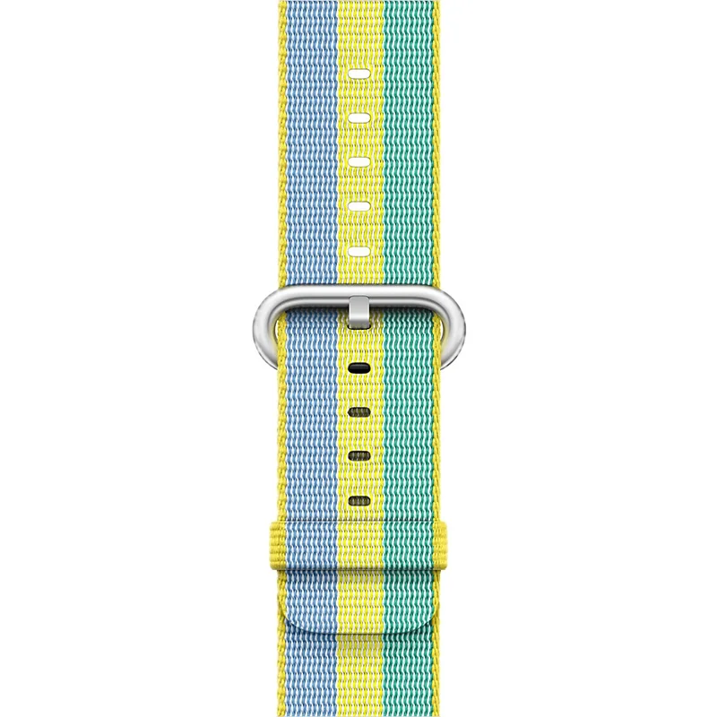 Ремешок для apple watch series 5 4 3 2 1 тканый нейлоновый ремешок для iWatch 44 мм 42 мм 40 мм 38 мм цветной узор Классическая пряжка - Цвет ремешка: color 5