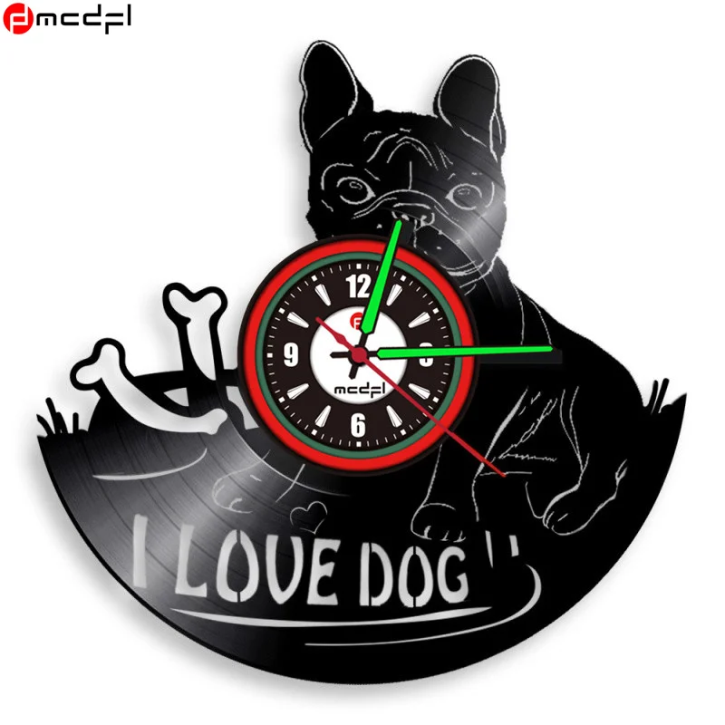 MCDFL Новый Современный Дизайн Виниловая запись бесшумные настенные часы