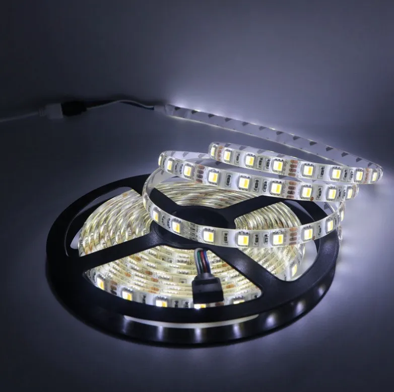 5mX высокое качество 5050SMD WW+ CW Светодиодный светильник с регулируемой цветовой температурой 12 В/24 В вход 60 светодиодный/m CCT диммер светодиодный полосы