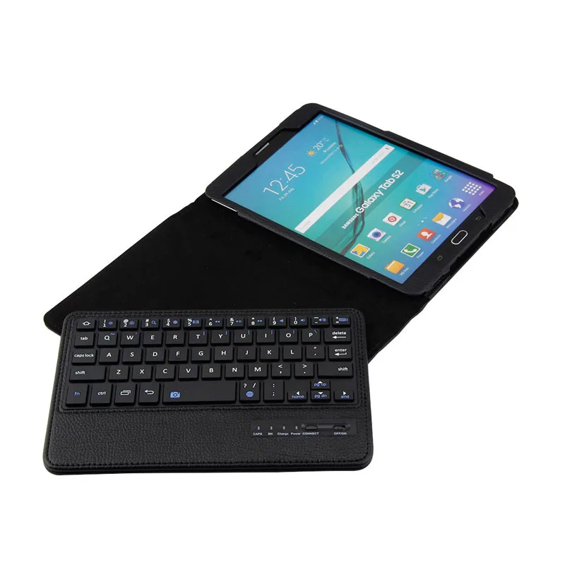 Новинка чехол для планшета съемная Bluetooth клавиатура + PU Чехол подставка Samsung Galaxy Tab