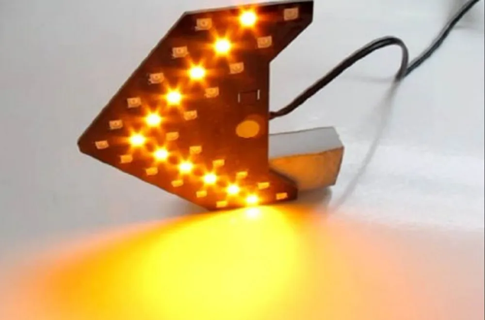 2X супер яркий 33 SMD последовательный светодиодный индикатор стрелки для
