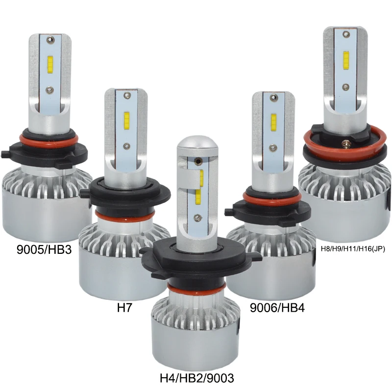 Лампа для автомобильных фар H4 led HB2/9003 Hi/Lo H7 H11 9005 HB3 9006 HB4 60 Вт 6000 лм|Передние LED-фары