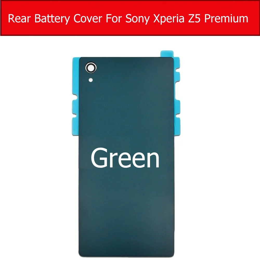 Задняя крышка батарейного отсека для Sony Xperia Z5 Premium E6883 E6866 E6853 Daul стеклянная чехол +