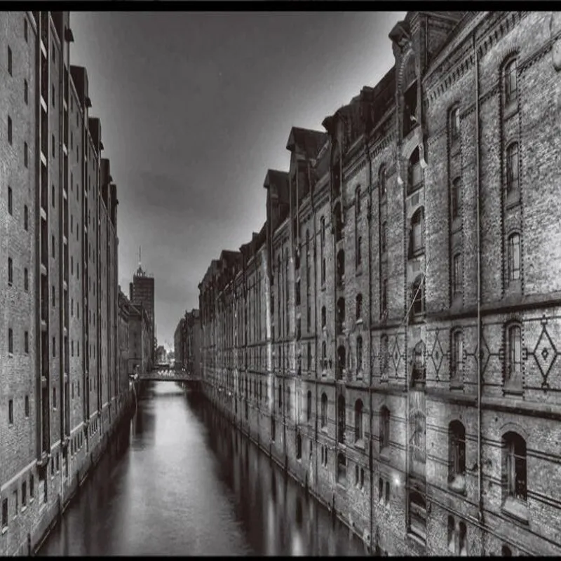 Большие настенные фрески wellyu на заказ индивидуальные уличные здания фон для воды