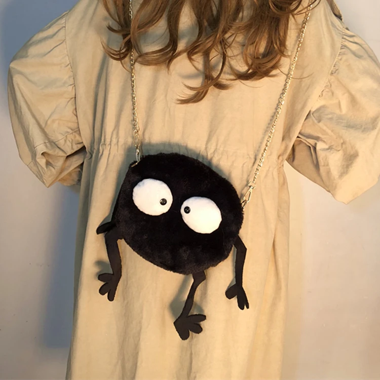 IVYYE TOTORO Dusty Ball модные аниме плюшевые сумки на плечо мягкая мультяшная тотализатор Повседневная Сумочка пушистые куклы телефон сумка леди девушки