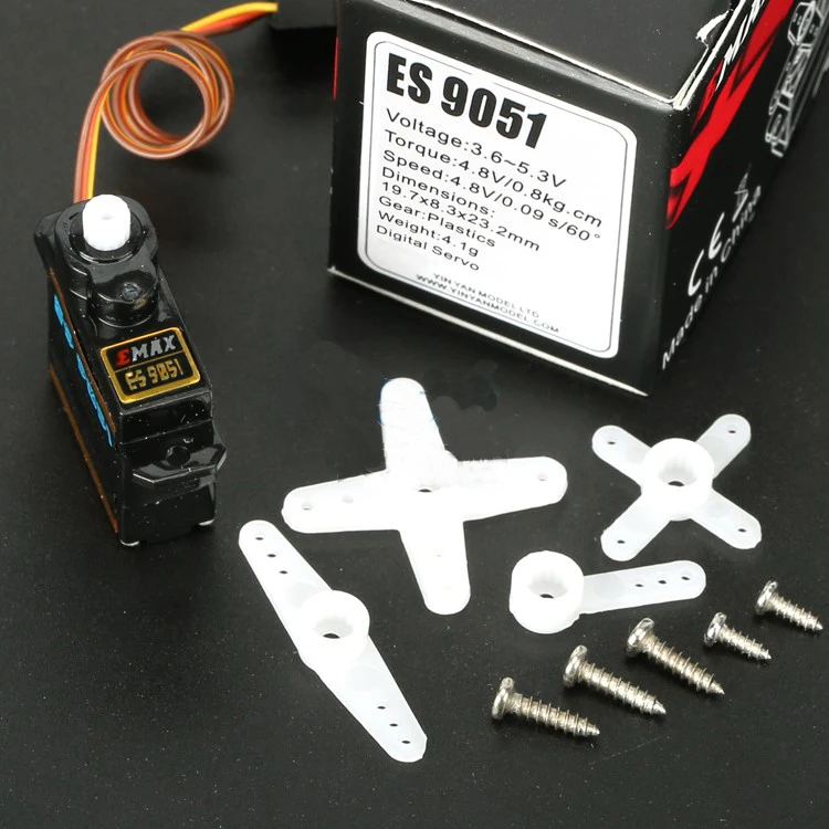 2 шт. EMAX ES9051 ES9251II сервопривод 4 3 г 5 Мини цифровой рулевой механизм EPP 3D F3P руль для