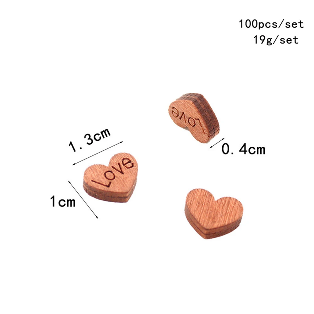 Новинка 100 шт деревянные формы сердца любви креативные для 2019 новые пустые