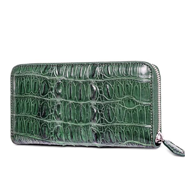03 green LAMGSIDI, натуральная крокодиловая кожа, клатч, защитный чехол для iphone x, 6, 7, 8 plus, 5S, SE, роскошная, деловая, благородная, многофункциональная сумка - Цвет: 03 green