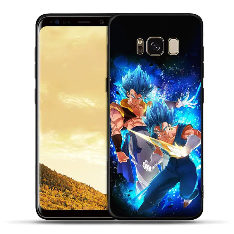 H1203 Черный силиконовый чехол для samsung Galaxy S10e S10 S9 S8 Plus Note 8 9 S7 Edge чехлы для телефонов Dragon Ball Z из аниме Goku Super D - Цвет: H1203