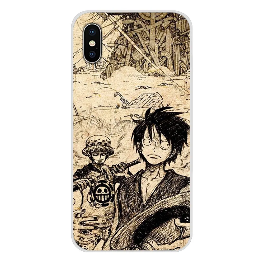 Для Samsung A10 A30 A40 A50 A60 A70 Galaxy S2 Note 2 3 Grand Core Prime Hot anime one piece Straw hat boy прозрачный мягкий