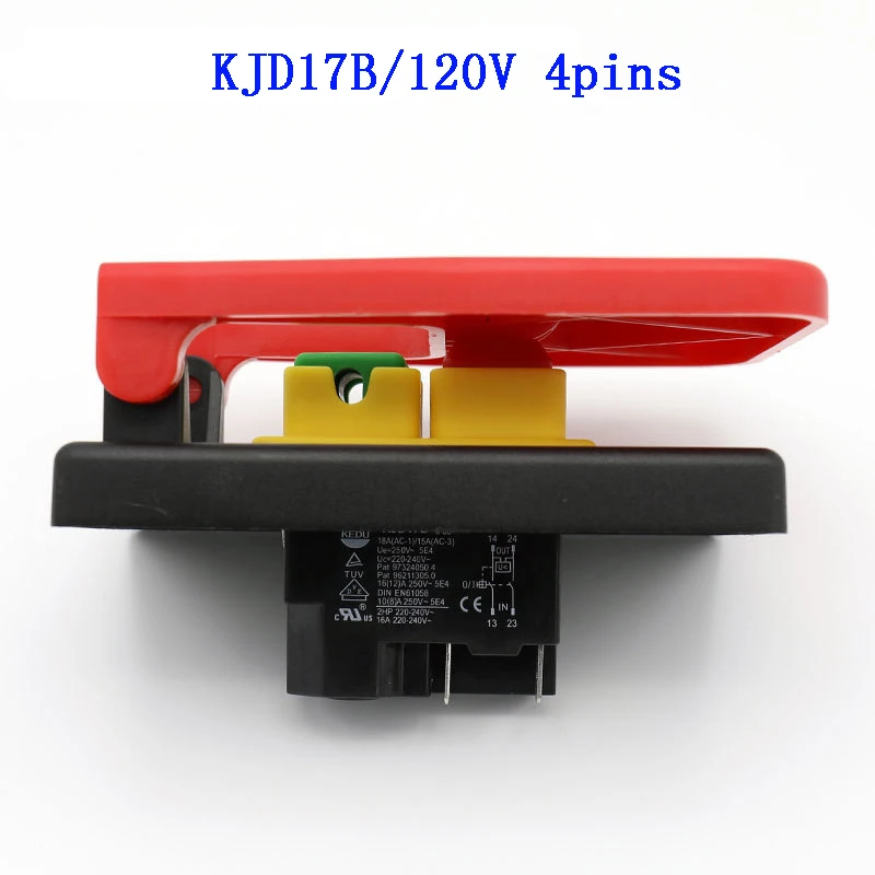 Kedu KJD17B/120 В 18A (16A) 4ip настольные электромагнитные пилы кнопочный переключатель