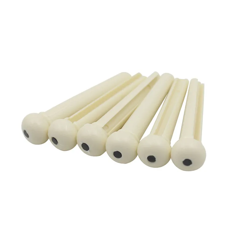 Zebra 1 шт. детали для гитары Cattle Bone торцевая штифта с точечная отметка Абалон моста