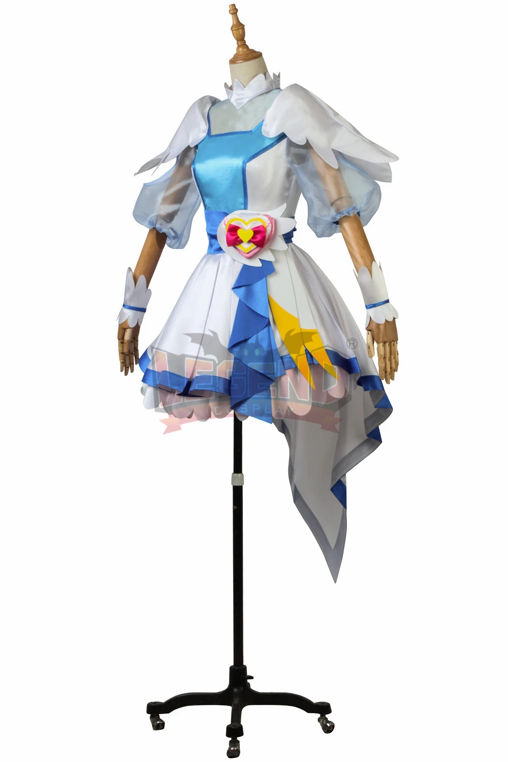 Аниме Pretty Cure Precure Hugtto!Cure Ange Yakushiji Saaya Косплей Костюм Платье Полный комплект
