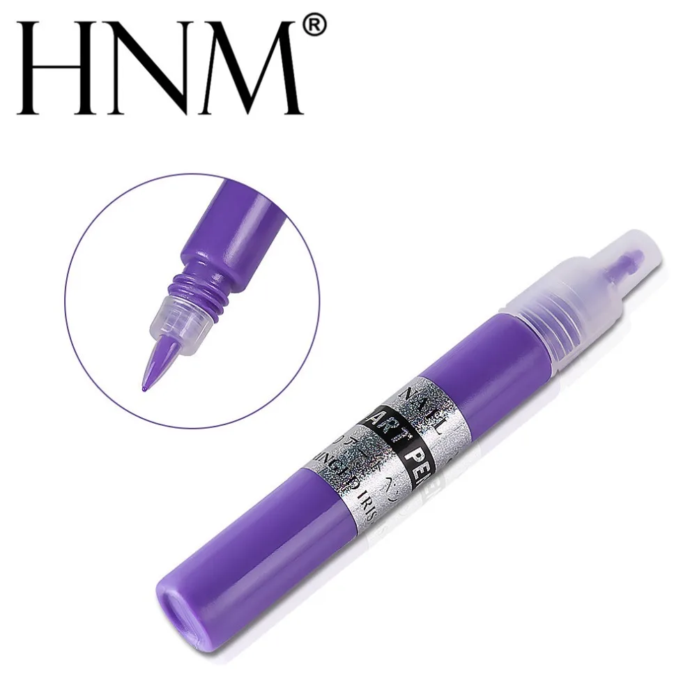 HNM цветная ручка для лака ногтей резная дизайна набор ручек 12 шт./лот|nail polish pen|pen for