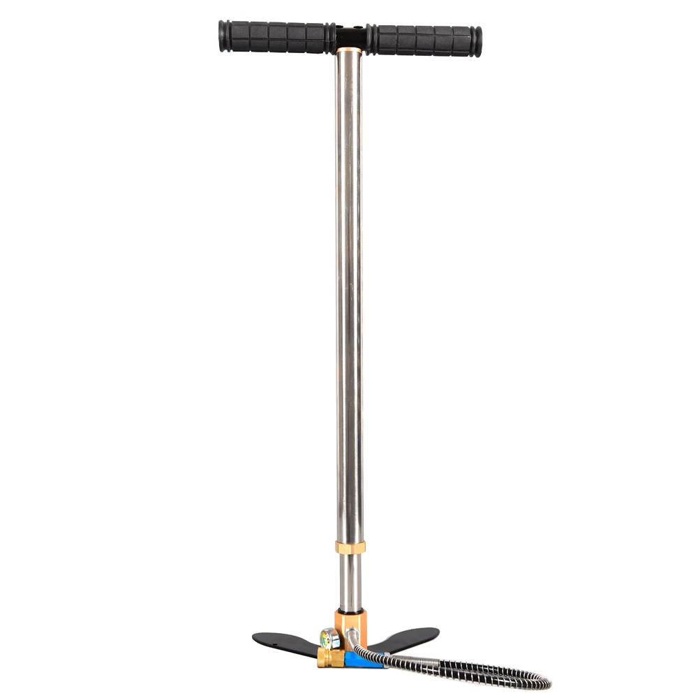 Ручной воздушный насос из нержавеющей стали, трехступенчатый насос высокого давления для велосипедов, мотоциклов, автомобилей, 4500PSI, 300 бар, 30 мпа Ручной воздушный насос из нержавеющей стали, трехступенчатый насос высокого давления для велосипедов, мотоциклов, автомобилей, 4500PSI, 300 бар, 30 мпа