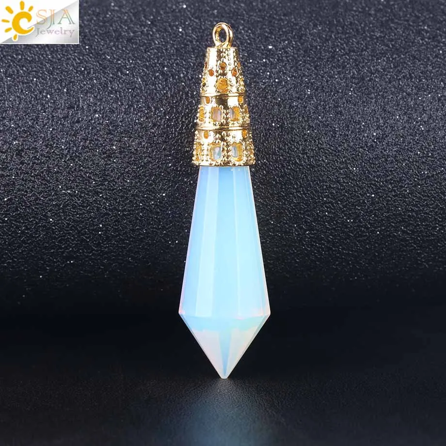 Новое поступление ювелирные изделия CSJA цвет золото искусственный маятник