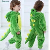 2018 infant cosplay dinosaur romper baby boys girls jumpsuit new born clothing hooded toddler clothes cute romper baby costumes