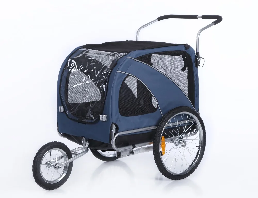 2 in 1 Bike Pet Trailer Bicycle Jogger for Dog Carts 10202 | Спорт и развлечения