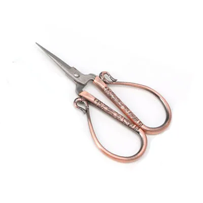 Рукоделие Thrum Fancywork Dressmake Scissor ткань резьба ножницы швейная игла Вышивка крестом портной пряжи винтажная отделка - Цвет: RedBronze