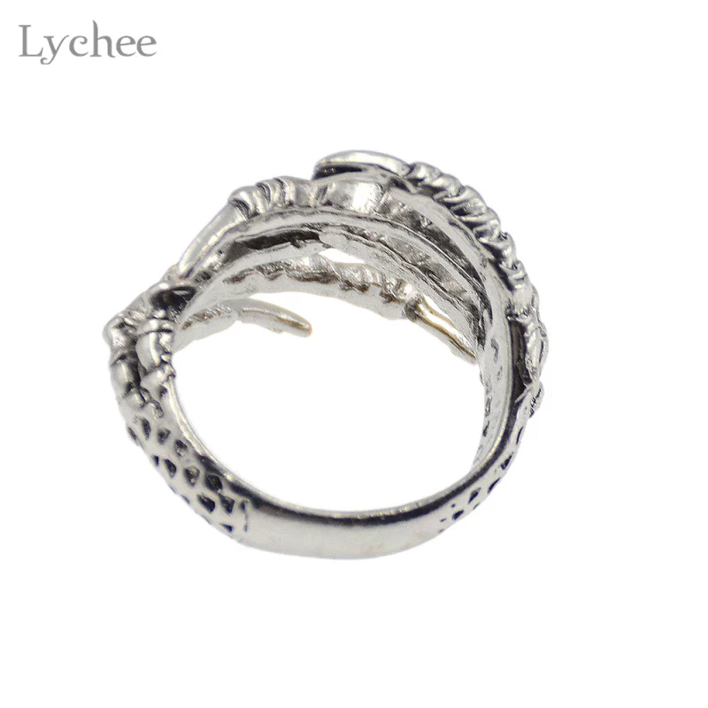 Lychee 2 шт./лот готический панк античный золотой цвет Орлиный коготь дредлок ужас заколка для волос украшение для волос с бусинами ювелирные изделия для мужчин и женщин
