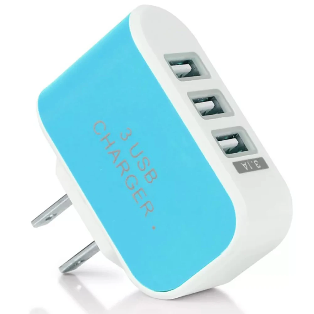 3 USB конфеты зарядное устройство для путешествий дома AC настенное Android умный