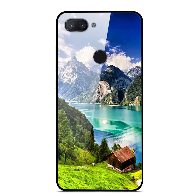 Чехол из закаленного стекла для Xiaomi Redmi 6, чехол с изображением планеты космоса, стеклянный чехол на заднюю панель для Xiaomi Redmi 7, 6, A, 7A, 6A, чехол для телефона Redmi6