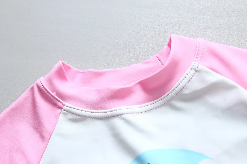 Детский купальник с УФ-защитой одежда для купания длинными рукавами девочек 3 шт.