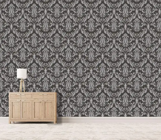 

[Self-Adhesive] 3D Black And White Art Floral 23 Wall Paper mural Wall Print Decal Wall Murals