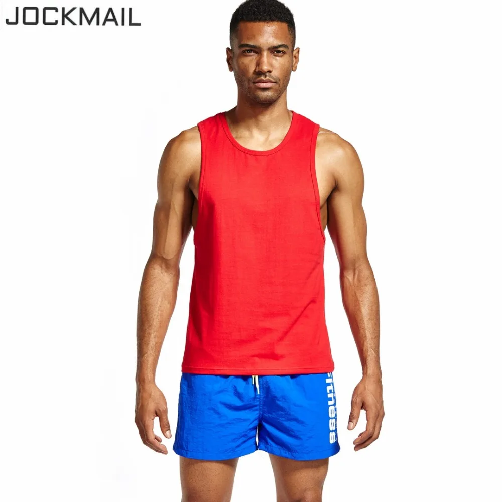 JOCKMAIL, новинка, модные хлопчатобумажные рубашки без рукавов, майка, мужская рубашка для фитнеса, мужская майка для бодибилдинга, тренировок, тренажерного зала, мужская майка для фитнеса