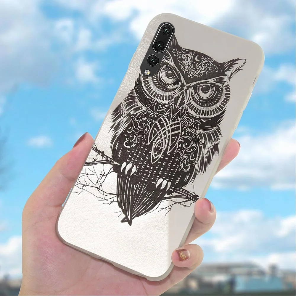 Мягкий ТПУ Тонкий чехол для телефона Huawei Mate 20 Lite Case 10 Pro P8 P20 P10 P9 Mini P Smart Animal