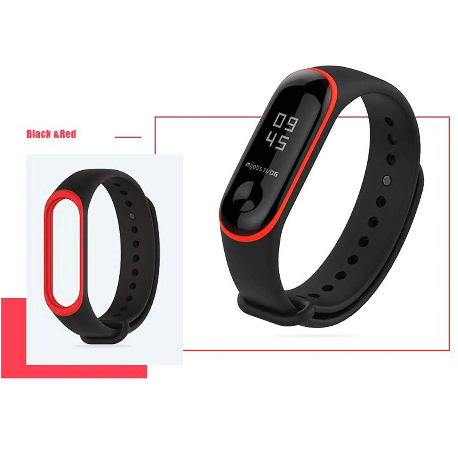 Ремешок сменный для Xiaomi Mi Band 3 мягкий силиконовый спортивный браслет наручных