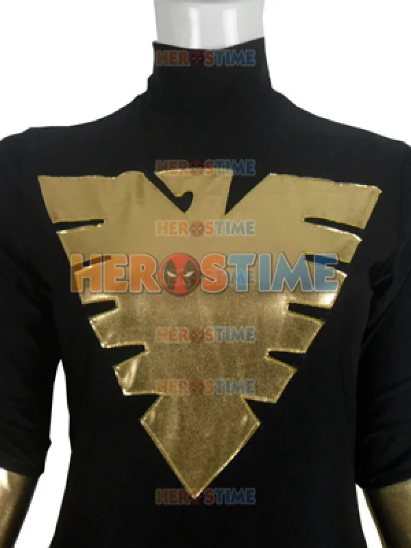 Костюм Феникса из лайкры и спандекса черный золотой костюм супергероя X men зентай