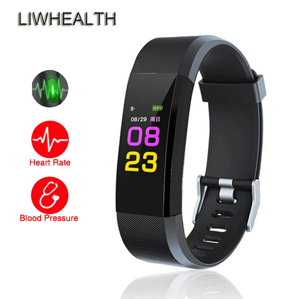 Cool Life ID115 PLUS Смарт часы для мужчин/женщин/детей HR/BP монитор сердечного ритма