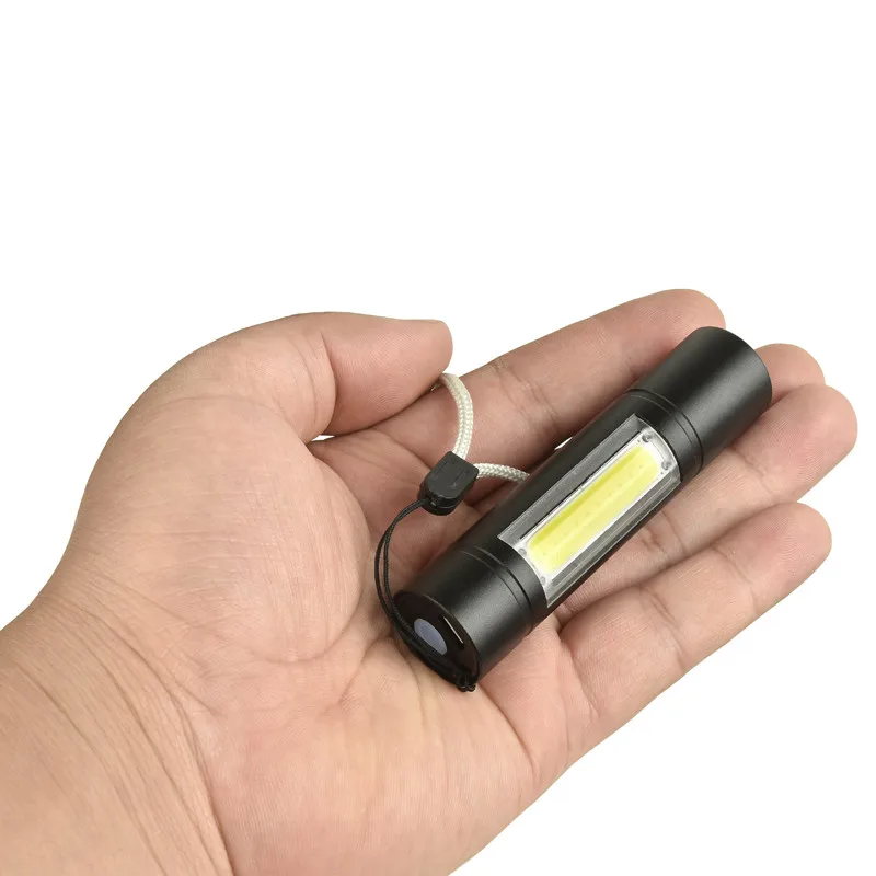 XANES портативный 1518 COB 2 лампы 1000 люмен 3 режима USB Перезаряжаемый Яркость Мини Открытый Охота EDC светодиодный водонепроницаемый фонарик