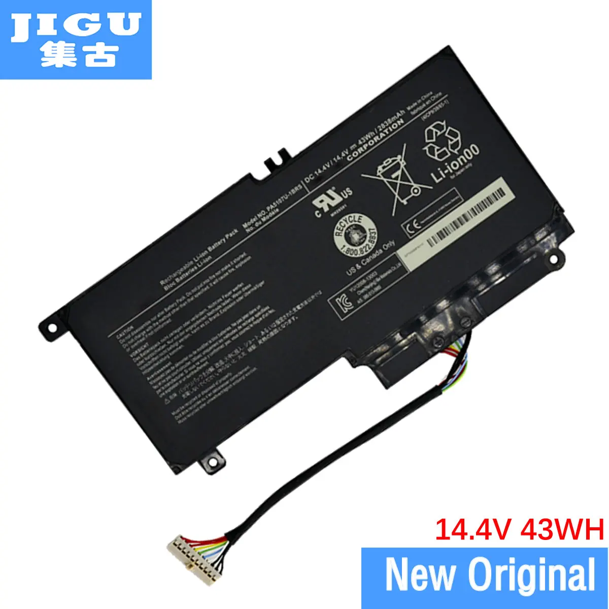 

Аккумулятор JIGU 14,4 В, 2838 мАч, оригинальный телефон, модель PA5107U, для Toshiba L45, L45D, L50, S55, P55, P50, P55, S55, с бесплатной гарантией на 1 год