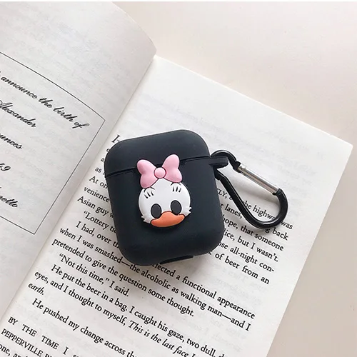 Милый мультяшный силиконовый чехол для Apple аксессуары для airpods для i10 TWS Bluetooth наушники коробка защитный чехол сумка анти-потеря ремень - Цвет: model 13