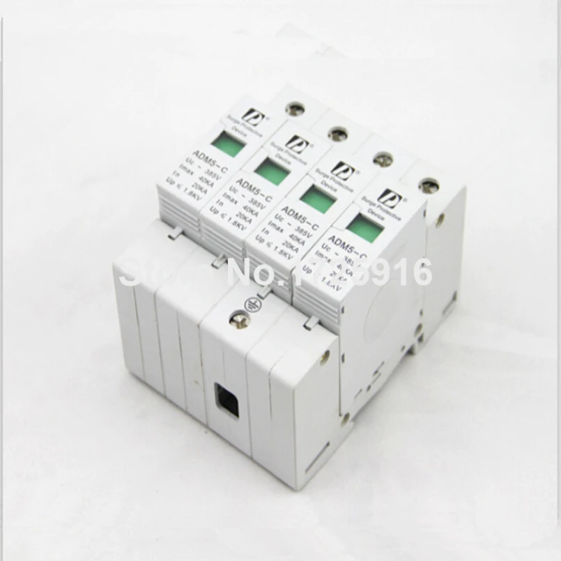 2 шт./лот 4P 20 40kA 380V AC din рейка SPD низкая защита от скачков напряжения устройство