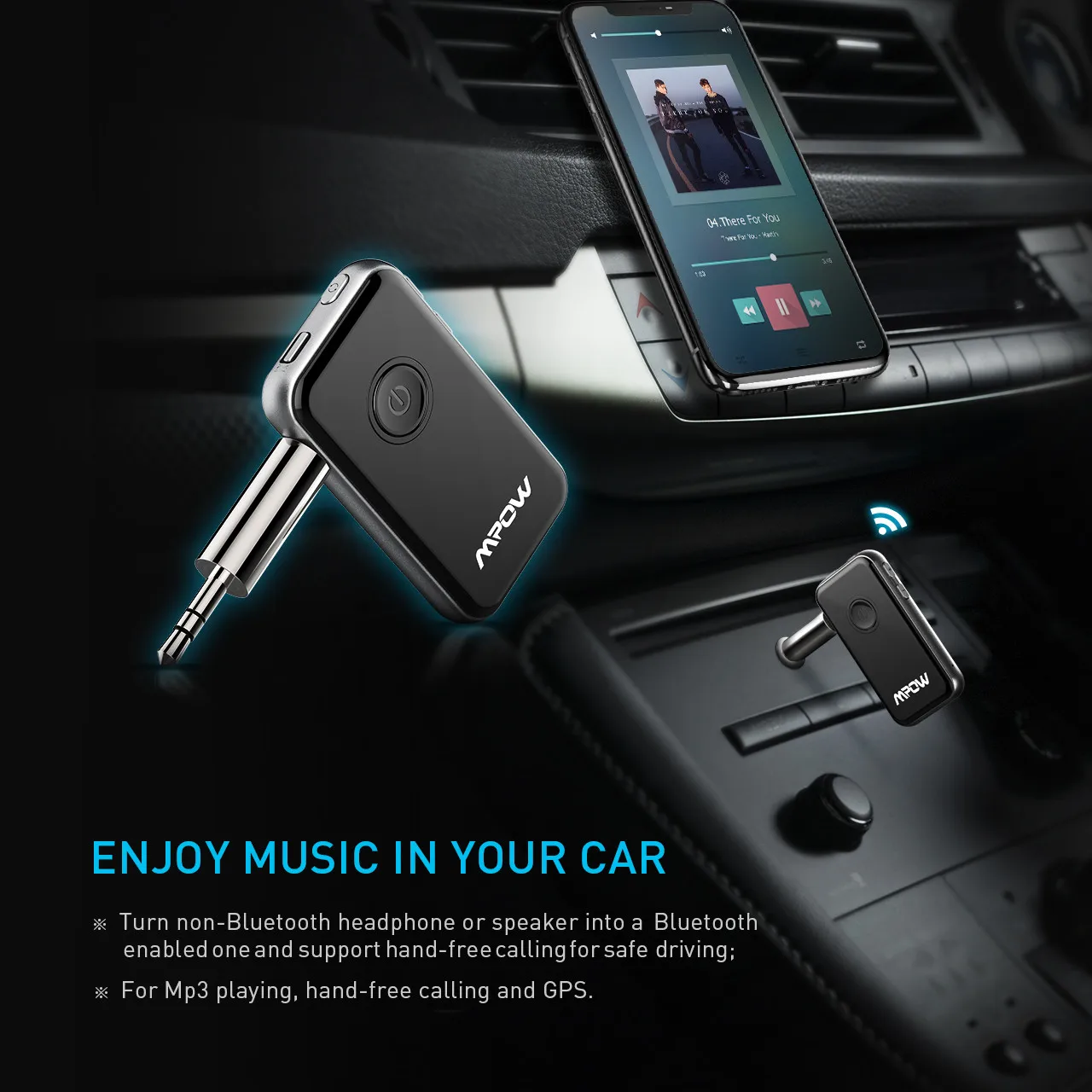 Mpow Bluetooth передатчик Bluetooth 4,1 приемник 2-в-1 Беспроводной 3,5 мм аудио адаптер для наушников Динамик ТВ ПК автомобильными стерео-и акустическими системами