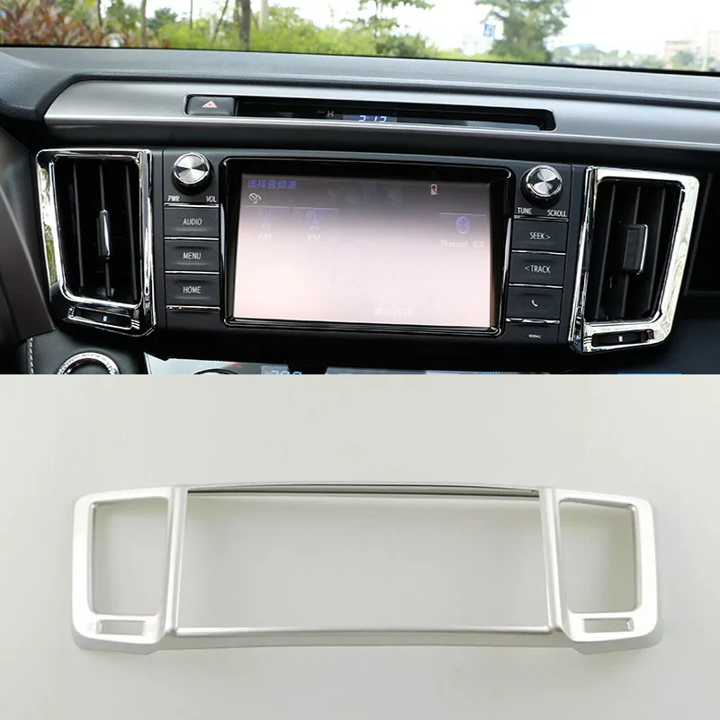 Автомобильный Стайлинг для Toyota RAV4 2014 2015 2016 2017 ABS кондиционер воздуха средняя