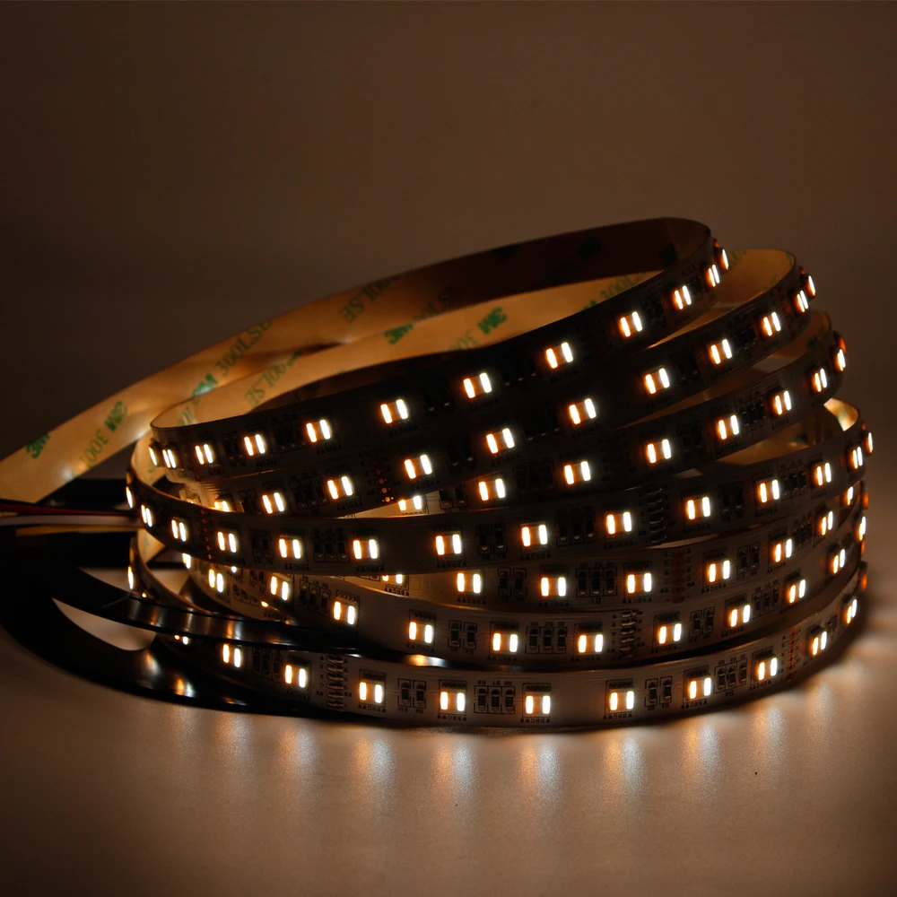 5 м 480 300 Светодиодная лента 5в1 чип RGB CCT RGBW 5050 SMD Водонепроницаемая светодиодная