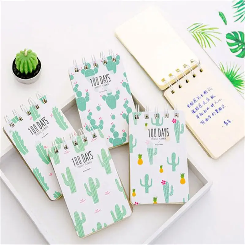 Coloffice Kawaii спиральная записная книжка с милой катушкой мини блокнот для записей для школьников набор канцелярских принадлежностей случайный дизайн 1 шт