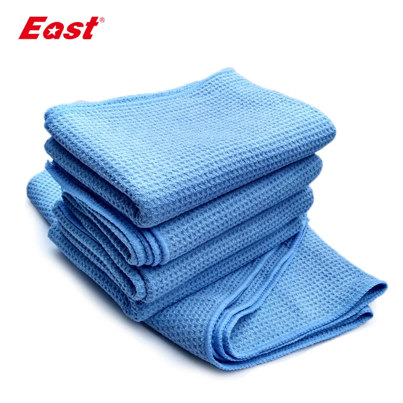 East 2 шт. 60 см X 80 тряпочка из микрофибры для вафельного плетения тряпки чистки