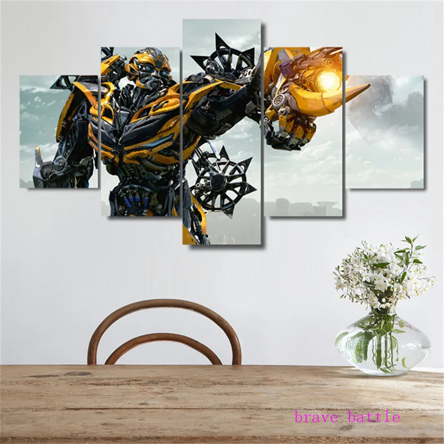 Bumblebee 5 шт. холст картина печать гостиная домашний декор Современное украшение на