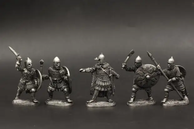 5 шт./компл. 1/45 Warchess металлического олова древний Солдат модель средневековый русской армии Офис бар украшения Отправить дру