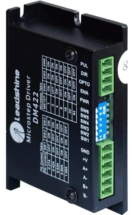 Оригинальный Microstep Leadshine DM422 Цифровой Драйвер шагового двигателя 2 фазный макс. 40 В
