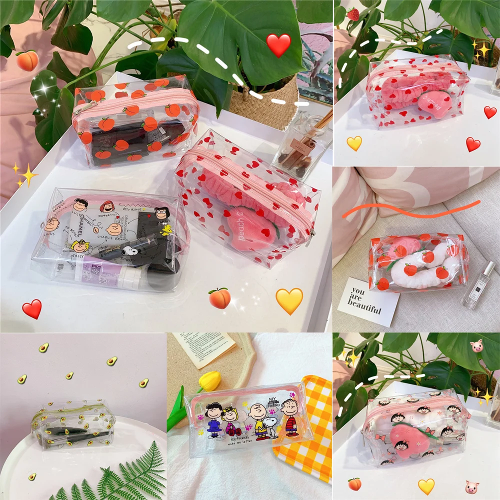 Прозрачная косметичка, косметичка, сумка для путешествий, ПВХ, туалетный прозрачный чехол, водонепроницаемый
